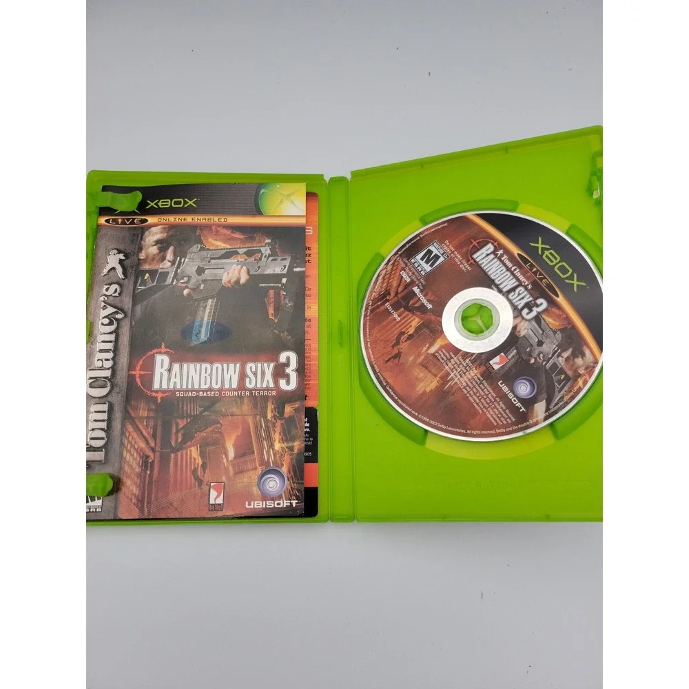 Tom Clancy's Rainbow Six 3 Microsoft Xbox 2003 CIB Manual 008888510147